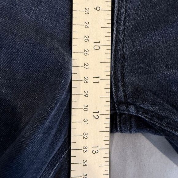 Rag & Bone Nina Ziggy High Rise Ankle Flare Jeans in Gravity Black Size 31 - Picture 13 of 16